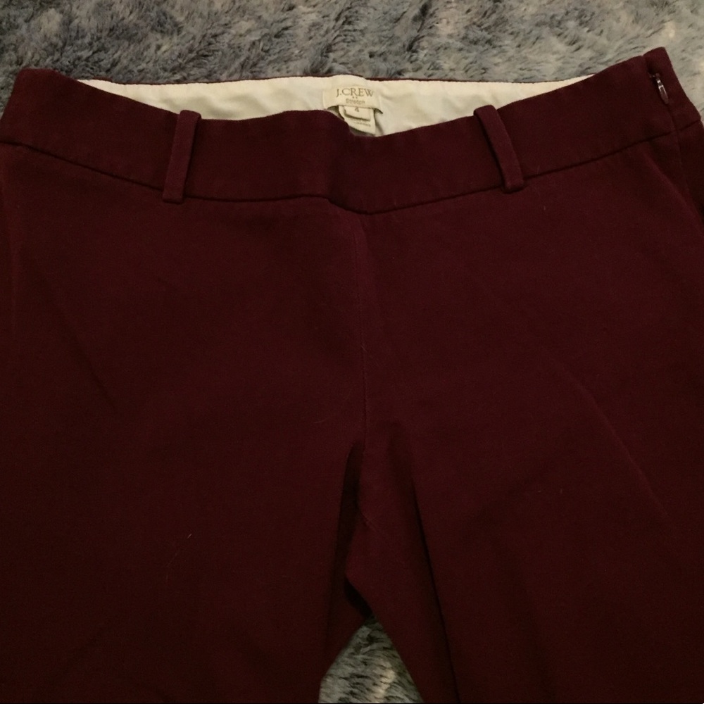 Burgundy business pants